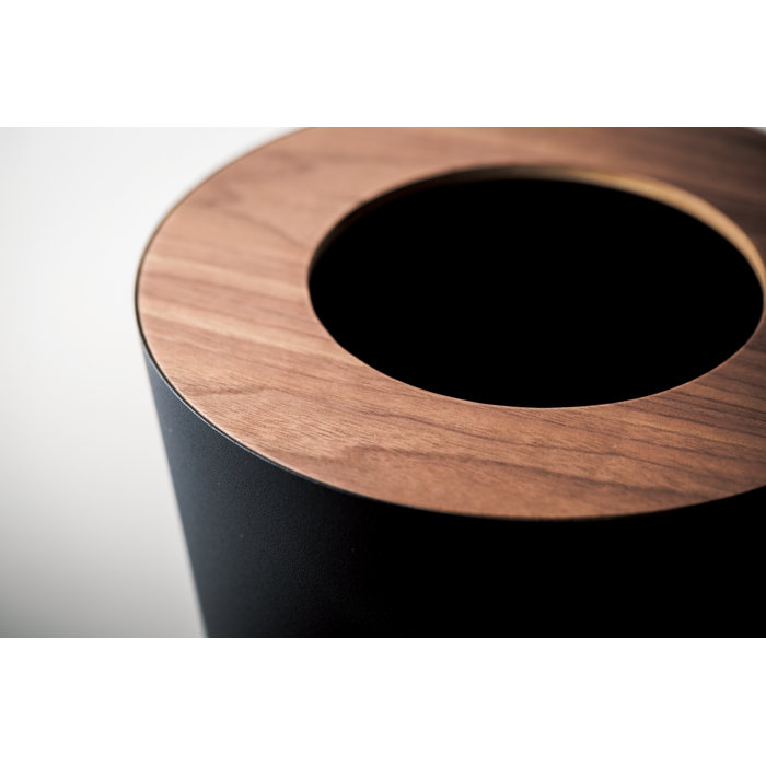 Yamazaki USA Rin Yamazaki Home Round Trash Can, 1.85 gallon Wastebasket ...